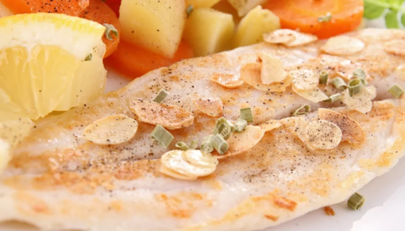 Filets de limandes panés aux amandes