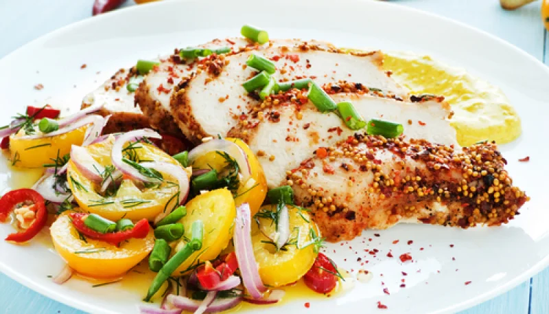 Filets de poulet à la moutarde à l'ancienne