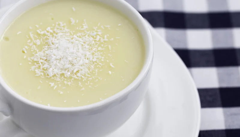 Flan à la noix de coco au micro-ondes