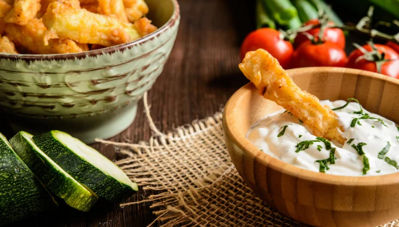 Frites de courgettes au curry