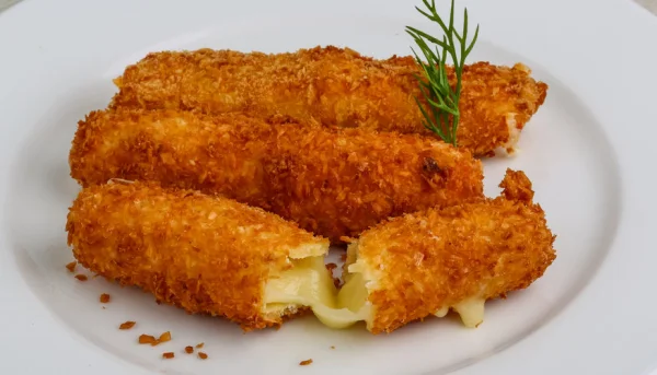 Frites de fromage pané