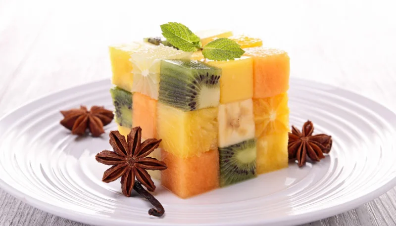Fruits exotiques en Rubik's cube