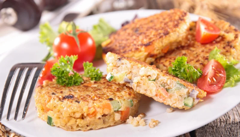 Galette de quinoa au parmesan