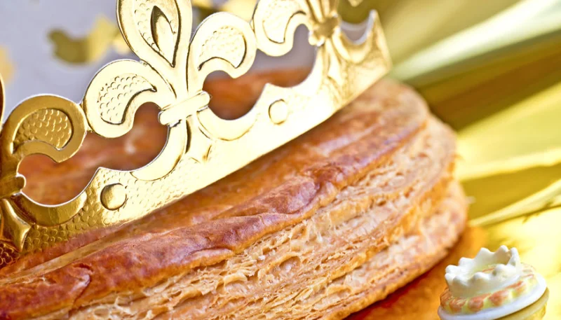 Galette des rois à la framboise