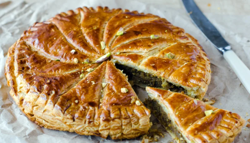 Galette des rois pistache chocolat