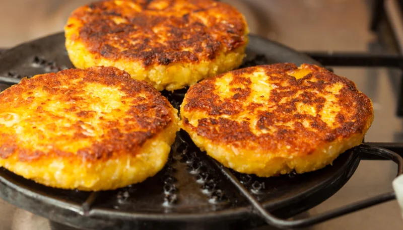 Galettes de maïs et poivrons