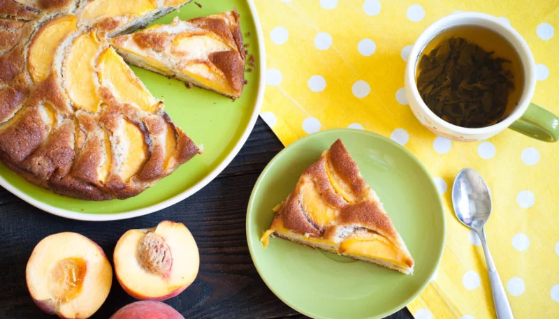 Gâteau aux pêches