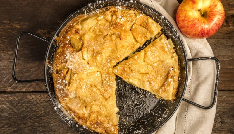 Gâteau aux pommes à la poêle