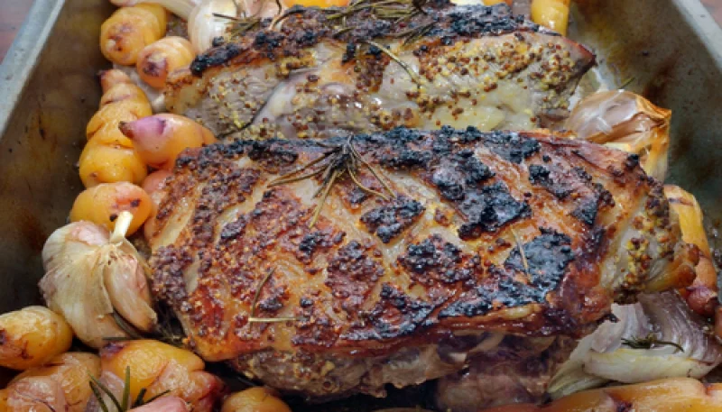 Gigot d'agneau aux pommes boulangères
