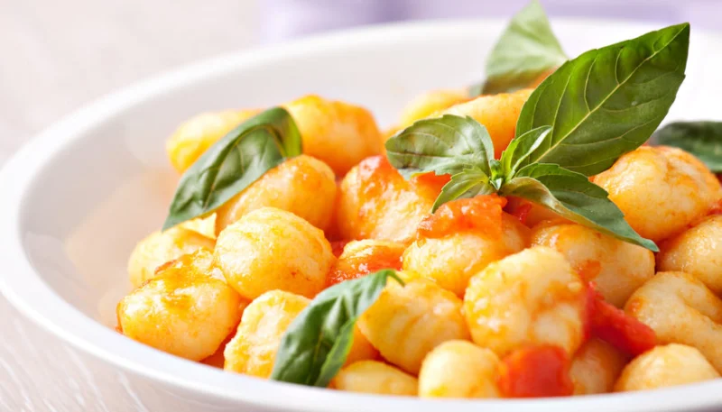 Gnocchi au pesto de poivrons