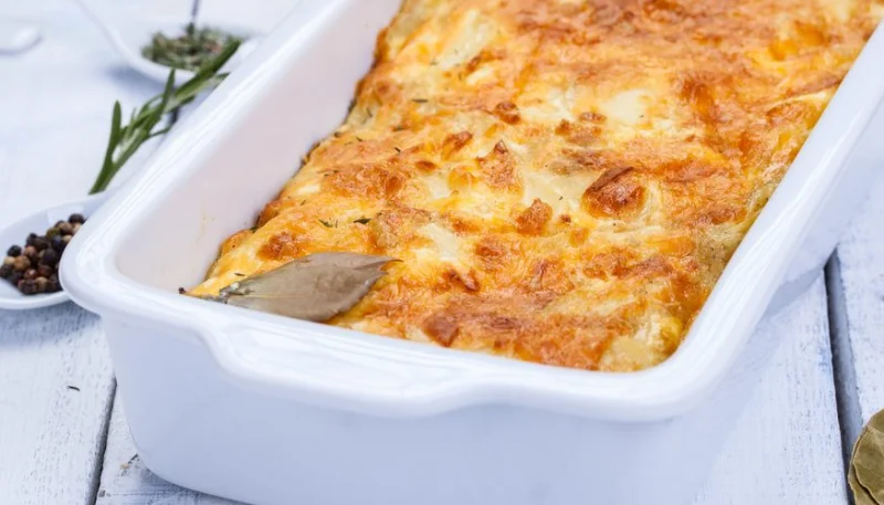 Gratin d'agneau et de céleri