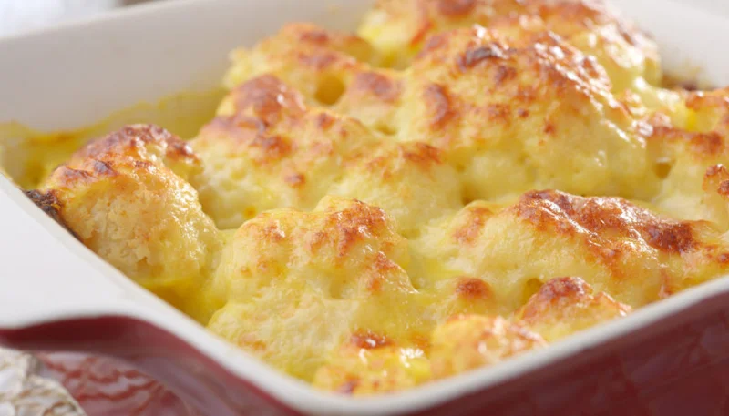 Gratin de chou-fleur au poulet