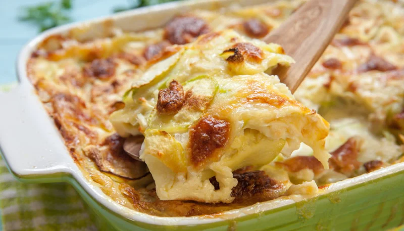 Gratin de courgettes au micro-ondes