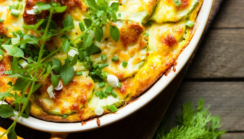 Gratin de courgettes et chair à saucisse