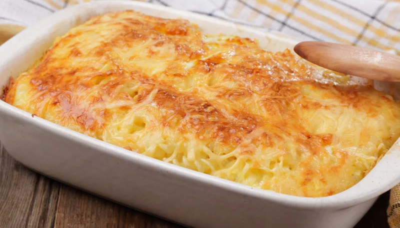 Gratin de crozets à la savoyarde