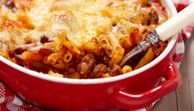 Gratin de macaronis à la bolognaise