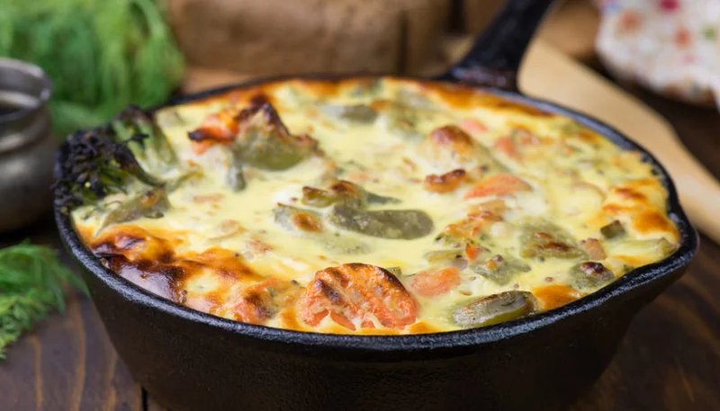 Gratin de moules et de crevettes au curry