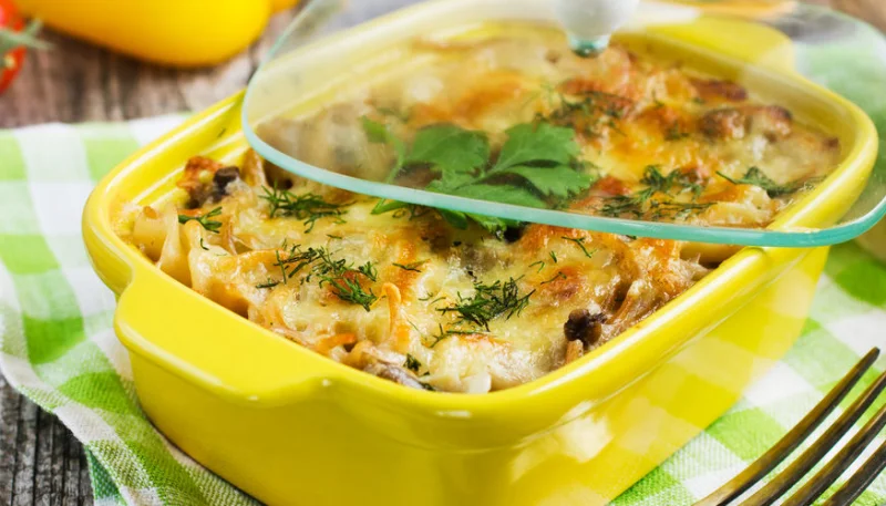 Gratin de poisson aux poivrons