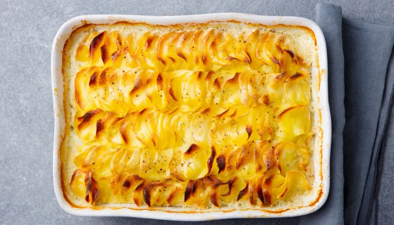 Gratin de pommes de terre au chèvre