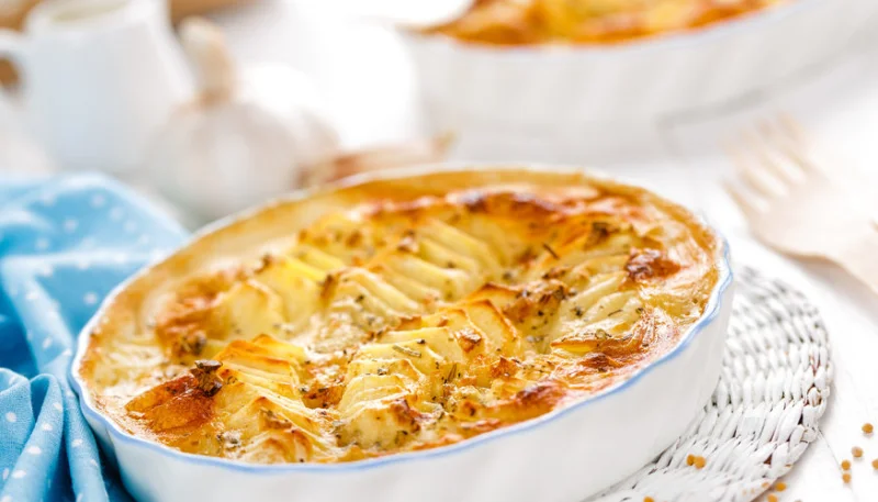 Gratin de pommes de terre au roquefort