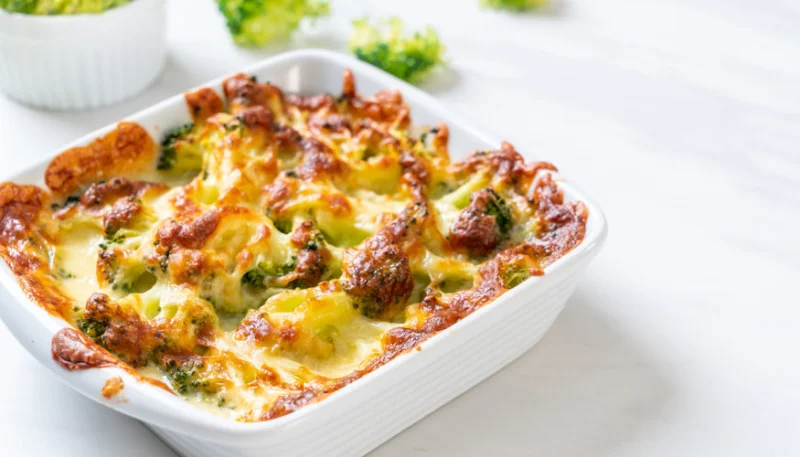 Gratin de saumon aux brocolis