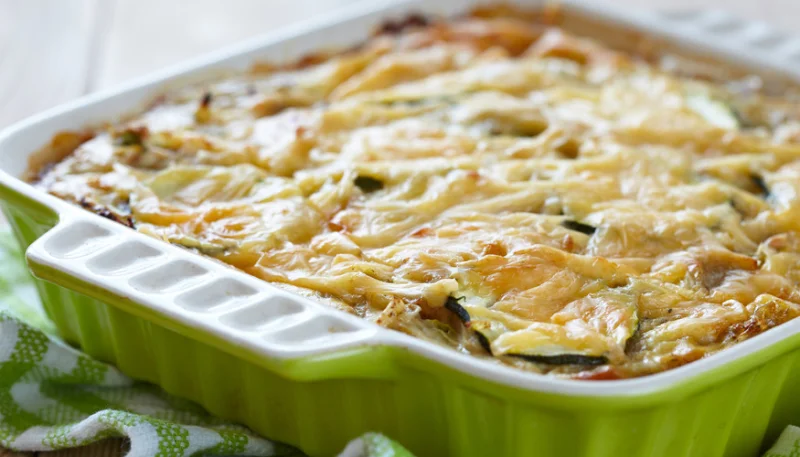 Gratin de courgette et pommes de terre à la béchamel