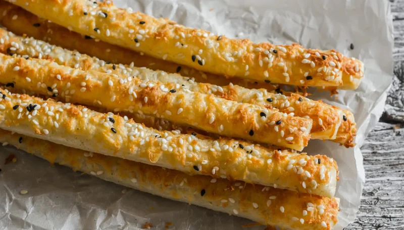 Gressins au parmesan et sésame