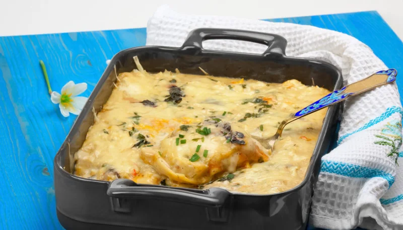 Lasagnes au crabe et béchamel