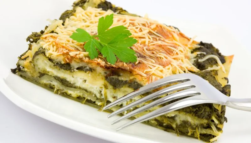 Lasagnes aux épinards et au fromage de chèvre