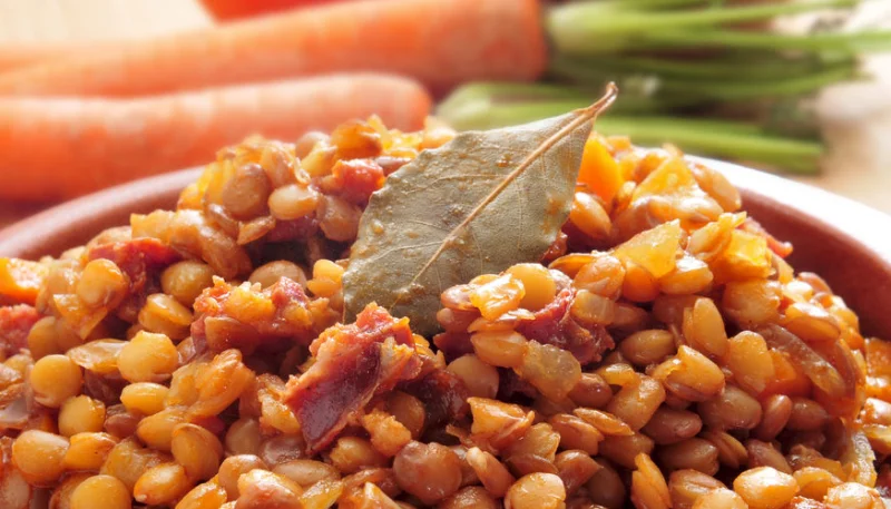Lentilles aux lardons
