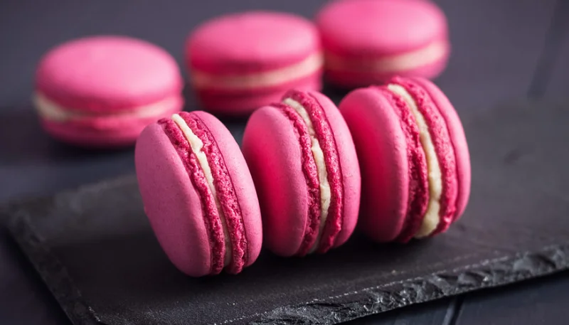 Macarons à la rose