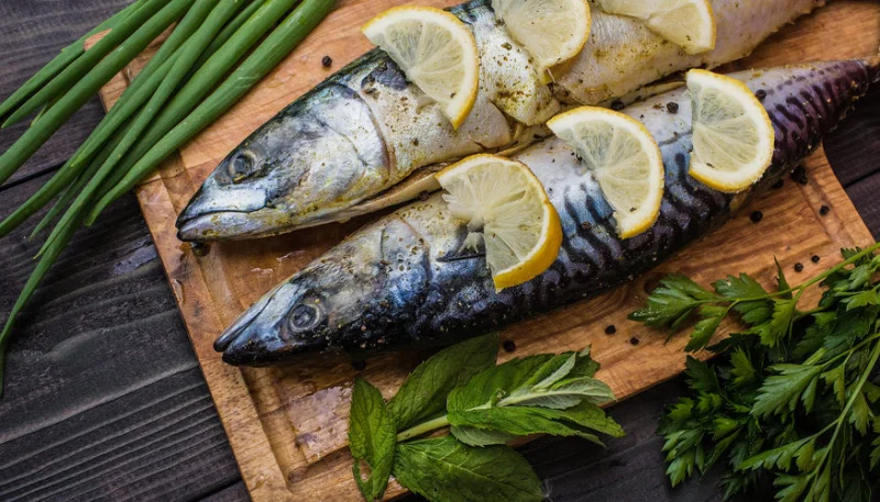 Maquereaux rôtis au citron et thym