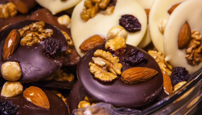 Mendiants au chocolat