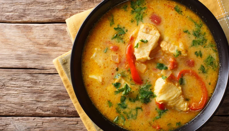 Mijoté de cabillaud aux poivrons