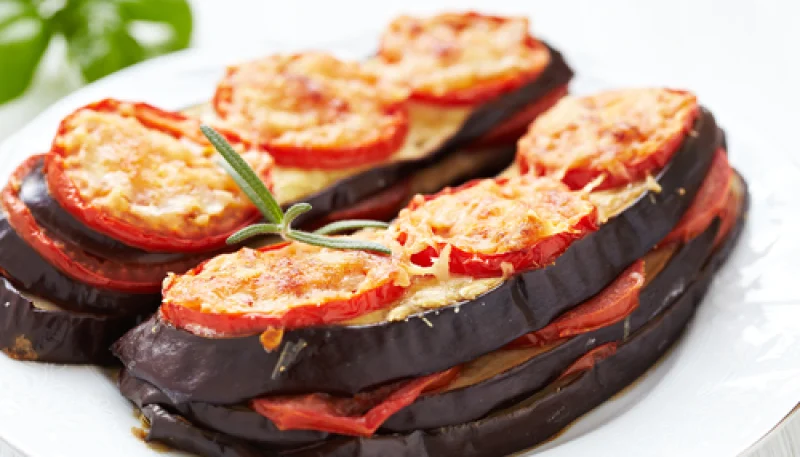 Millefeuille d'aubergine