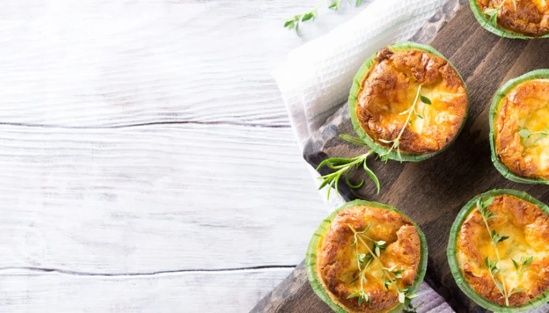 Mini-flans de poireaux au comté