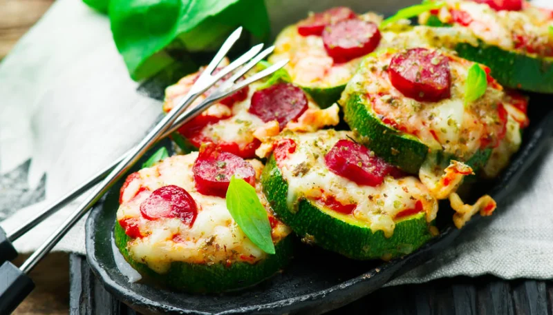 Mini-pizzas de courgette