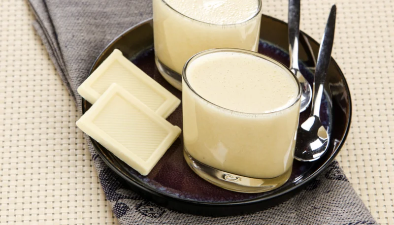 Mousse au chocolat blanc