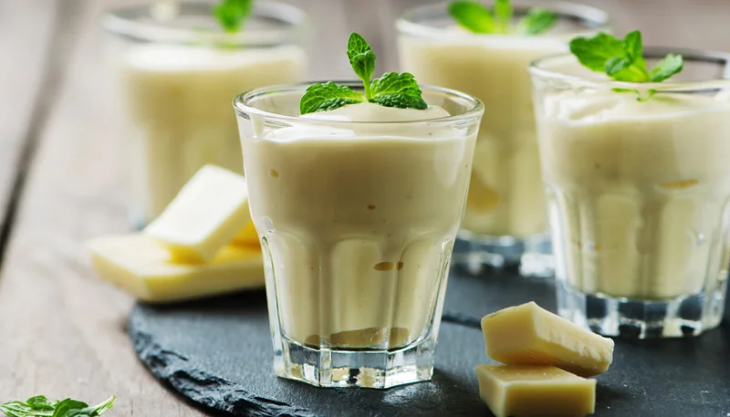 Mousse au chocolat blanc légère