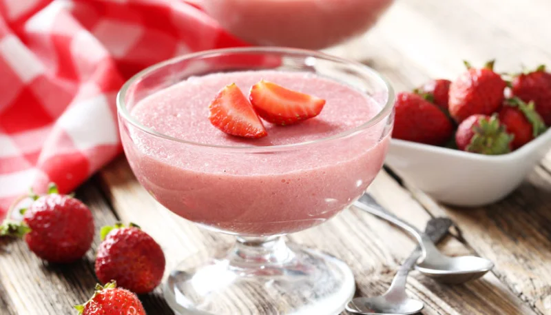 Mousse de fraises au Companion
