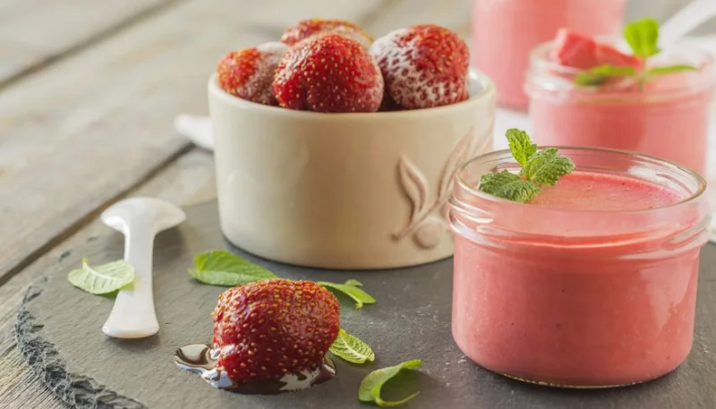 Mousse de fraises légère