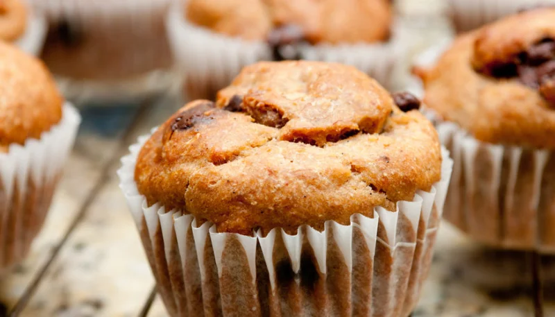 Muffins à la banane et au chocolat
