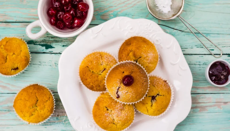 Muffins à la cerise
