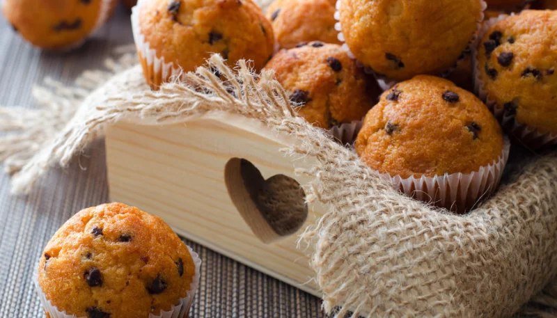Muffins à l'orange et aux pépites de chocolat