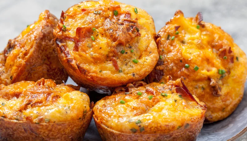 Muffins au bacon et au Comté