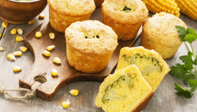 Muffins au brocoli et maïs