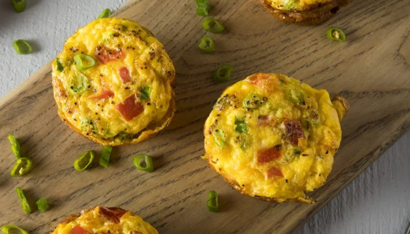 Muffins aux oignons et lardons