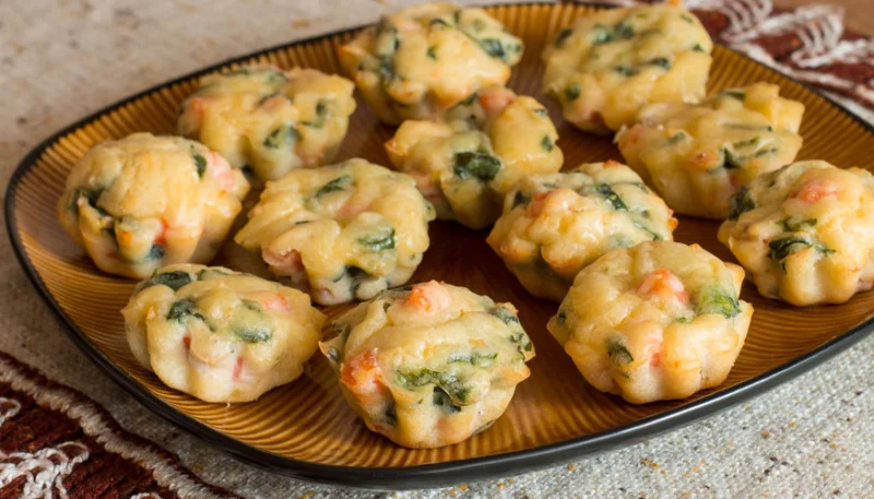 Muffins de saumon et épinards