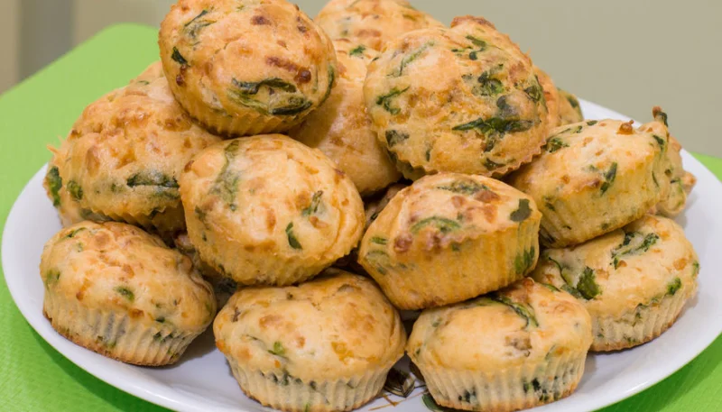 Muffins épinards-mozzarella