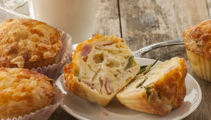 Muffins jambon et courgette